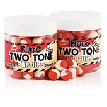 Dynamite baits 34DBDY593 Strawberry Coconut Cream Fluro Two Tone Pop Ups 1 Pot Красный Red 15 mm