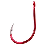 BKK AKBP2169 Однобородный крючок с бородкой Octopus Beak Straight Eye Red 4/0