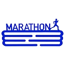 Купить Wellhome WH14286 вешалка для медалей Marathon Серебристый Blue 30x13.5 cm 7ft.ru в интернет магазине Семь Футов