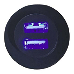 Sutars 66301 IP65 5A USB-штекер с подсветкой  Black