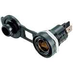 Philippi 367607100 ESD 12/24 Утопленная розетка  Black 6.3 mm