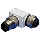 Купить Maretron nzn-208 Разъем Micro/Mid 90 градусов мужской-женский White / Silver 20x15x5 7ft.ru в интернет магазине Семь Футов