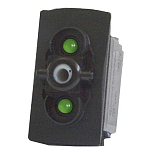 Pros 10418104 Push On-Off-On Черный  Green (12V DC) Double Pole