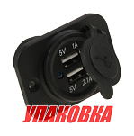Разъем USB 5В 3.1А на панели (упаковка из 50 шт.) AAA AES1118SU113_pkg_50