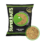 Superbaits 13050 Secret Gross Карп 1kg Прикормка Зеленый Green