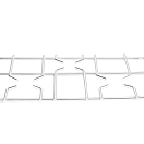 TECHIMPEX CGSTOPGR300B Внешняя решетка для газовой духовки TOP