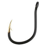 Mikado HS10071-8-GB Golden Point Iseama Крючки С Одним Глазком Черный Gold / Black 8 