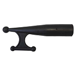 Euromarine SP150030B1 Запасная часть нейлонового крючка для лодки Серебристый Black 30 mm