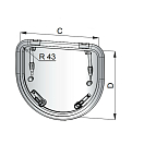 Купить Внутренняя рамка с противомоскитной сеткой Vetus HCMD520 518 x 450 мм для люка ALTD520SL 7ft.ru в интернет магазине Семь Футов
