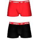 Купить Umbro T041-1-S Боксёр 3 Единицы Черный  Black / Red S 7ft.ru в интернет магазине Семь Футов