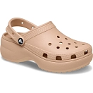 Купить Crocs 206750-7af-w11 Деревянные башмаки Classic Platform Pink Caramel 35x25x15 EU 42 7ft.ru в интернет магазине Семь Футов