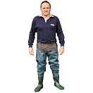 Купить Shakespeare 1280621 Sigma Nylon Hip Wader Серый  Grey / Green EU 44  7ft.ru в интернет магазине Семь Футов