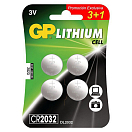 Купить Gp CR2032-GPB.4 CR-2032 Кнопка Батарея Серебристый Silver 7ft.ru в интернет магазине Семь Футов