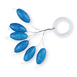 Kali kunnan 10851 Вертлюг с двойным замком для крана Голубой Blue (6 pcs) 7 x 15 mm 
