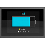 Mg energy systems MGEMD010001 MG Экран контроля батареи Серебристый Black 102.75 x 38.38 x 69.95 mm