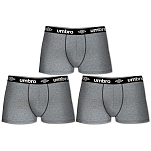 Umbro T507-1-S Боксёр 3 Единицы Серый  Grey S