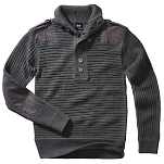 Brandit 5027-5-3XL Свитер с высоким воротом Alpin Серый Anthracite 3XL