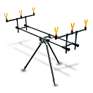 Купить Lineaeffe 6313035 Rod Pod Set 3 Rods Черный  Black 7ft.ru в интернет магазине Семь Футов