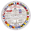Купить Plastimo 57728 Диск с морскими сигналами Multicolour 22 cm 7ft.ru в интернет магазине Семь Футов