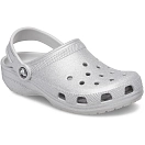 Купить Crocs 206992-0ic-c8 Деревянные башмаки Classic Glitter Clog T Silver Glitter 35x25x15 EU 24 7ft.ru в интернет магазине Семь Футов