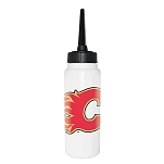 Nhl 65073-CALGARY FLAMES-1000 ml Бутылка для воды «Калгари Флэймз» 1L Белая White / Black