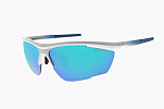 Спортивные очки с диоптриями Demetz Relief L / Matte White / Matte Blue Grey with Blue Mirror Cat.3, rx-194/relief5054gf67