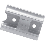 Martyr anodes 194-CM431708Z Оцинкованный изогнутый анодный блок Серебристый Grey