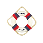 Спасательный круг декоративный Nauticalia 52870 Ø150мм синий/красный