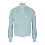 Sea ranch 19-7-376-5000-XXL Свитер с полумолнией Aslak Голубой Green 2XL