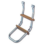 Plastimo 413379 3 Лестница со складной платформой Silver / Wood