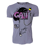 Hotspot design TS-AD01013S02 Футболка с коротким рукавом Cat Fishing Фиолетовый Violet M