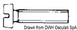 Винт полнорезьбовой с цилиндрической головкой и прямым шлицом UNI 6107 DIN 84 4 x 20 мм, Osculati A4-84-04X020