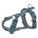 Trixie 1997132 собачья шлейка Premium Trekking  Petrol Blue / Graphite S–M