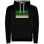 Kruskis SU1067050258S009 Толстовка с капюшоном Simply Black Bass Addicted Two-Colour Черный Black / Grey 2XL