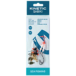 Kinetic F170-245-039 Sabiki Advanced 360 Рыболовное Перо Бесцветный White / Red Dots