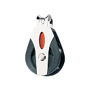Купить Блок одношкивный с петлей Ronstan RF30101HL шкив Ø30мм 375/750кг для троса Ø3/8мм усиленный серебристый/чёрный 7ft.ru в интернет магазине Семь Футов