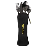 Ridgemonkey RM-DLX-CS244-UNIT Набор столовых приборов DLX Four Pack Silver / Black
