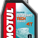 Масло моторное 10W40 Motul Outboard Tech 4T Technosynthese 112751 1л полусинтетическое для 4-х тактных подвесных бензиновых двигателей