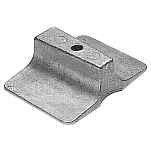 Martyr anodes 194-CM61N4525101A Yamaha 1995-98 C25 Пластина триммера Серебристый Grey