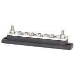 Blue sea systems 2105-BSS Шина MaxiBus 2 болта и 12 винтов 250A Серебристый Silver / Black