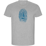 Kruskis CA66900558S198 Футболка с коротким рукавом Sailor Fingerprint ECO Серый Heather Grey 2XL