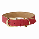 Купить Kentucky 42559-13-XS Мягкий ошейник из веганской кожи Red / Beige 34-40 cm 7ft.ru в интернет магазине Семь Футов