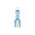Ласты для дайвинга с открытой пяткой Mares X-Stream 410019 размер 38-40 белый/голубой