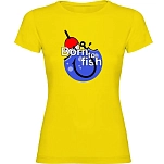 Kruskis 11502302xlk046 Футболка с коротким рукавом Born To Fish Hook Yellow 30x25x2