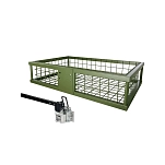Eurohunt A-101930 Задний багажник с складным быстросъемным соединением Green 89x58.5x20 cm Hunt