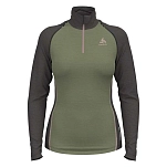 Odlo 111281-40431-xs Базовый слой с длинным рукавом Natural Matte Green / Dark Grey Melange 30x25x2