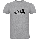 Kruskis CA65500158S133 Футболка с коротким рукавом Evolution Sail Серый Heather Grey S