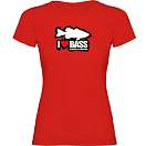 Купить Kruskis 11502145mk037 Футболка с коротким рукавом I Love Bass Red 30x25x2 7ft.ru в интернет магазине Семь Футов