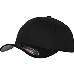 Brandit 7049-78-S/M Кепка Flexfit Wooly Combed Черный  Black / Grey S-M