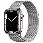 Apple MKJW3TY/A Watch Series 7 GPS+Cellular 45 Mm Серебристый Silver Steel